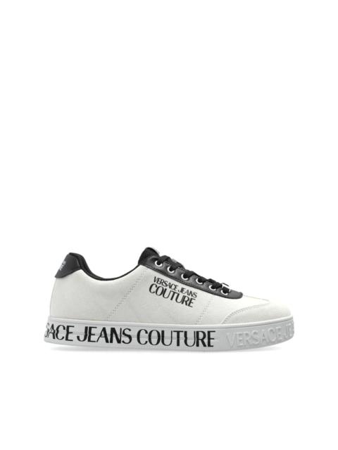VERSACE JEANS COUTURE suede trainers