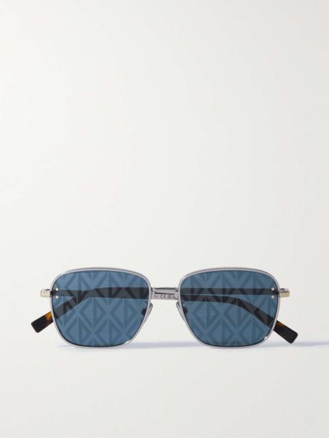 Dior CD Diamond S4U D-Frame Silver-Tone and Tortoiseshell Acetate Sunglasses
