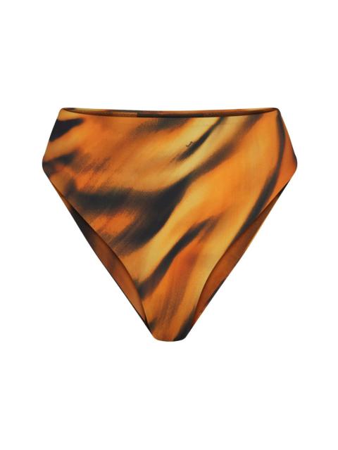 SKIMS SKIMS x Roberto Cavalli High-Waisted Bikini Bottom Tiger Face Print