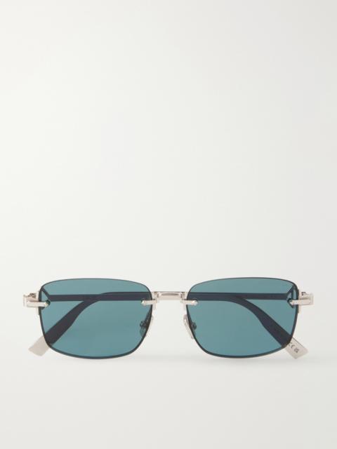 Dior CD Diamond S11U Rectangular Silver-Tone Sunglasses