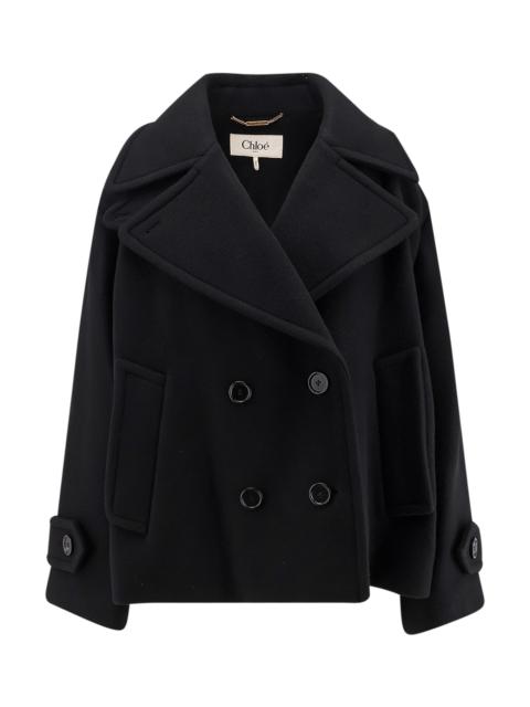 Chloé Virgin Wool Blend Peacoat