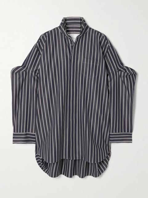 sacai Oversized Striped Poplin Shirt
