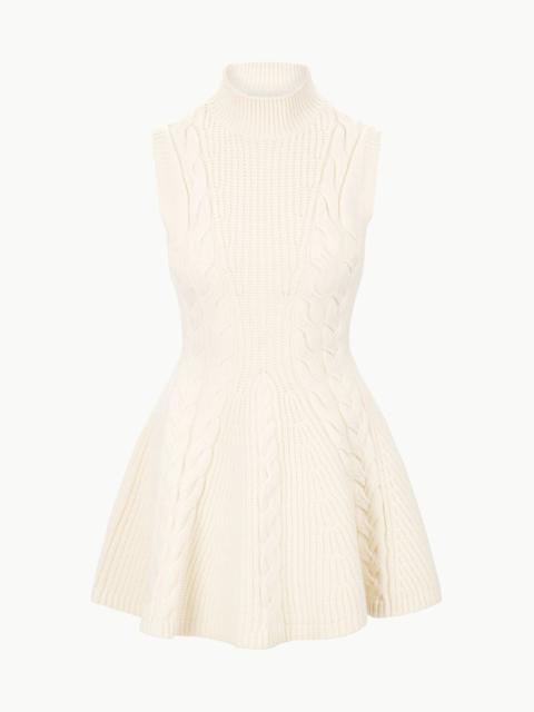 STAUD CHARADE DRESS IVORY