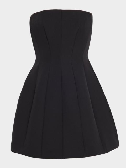 Max Mara Betel Strapless Paneled Mini Dress
