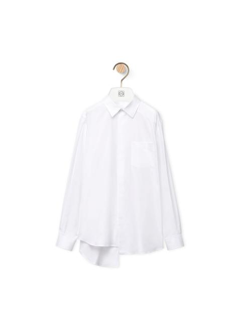 Asymmetric shirt in cotton