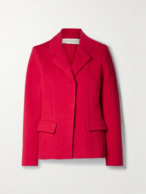 HIGH SPORT Remi stretch-cotton jacquard blazer