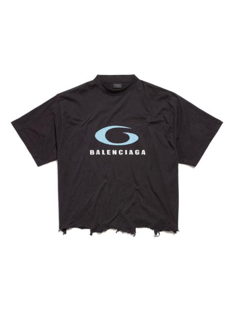 BALENCIAGA (WMNS) Balenciaga Loop Sports Icon Cropped T-Shirt 'Black' 783399TRVC23521