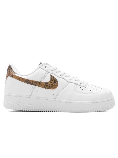 Nike AIR FORCE 1 LOW RETRO PRM QS 'IVORY SNAKE' - WHITE/ELEMENTAL GOLD/DARK HAZEL