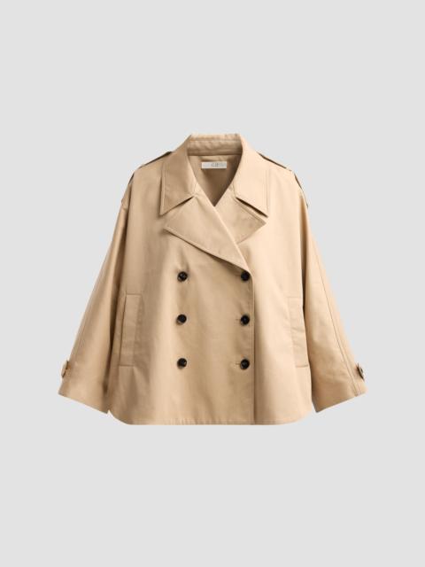 CO Women's Dolman Crop Trench at - Camel