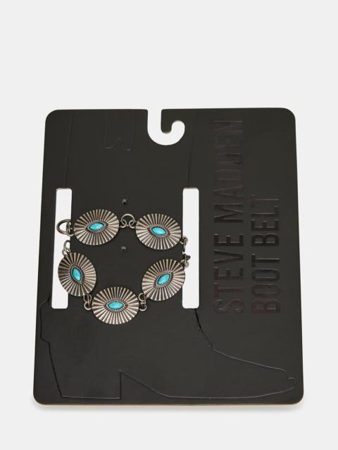 STEVE MADDEN BOOT CHAIN TURQUOISE