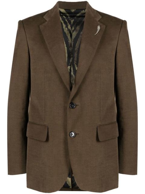 Roberto Cavalli single-breasted wool blazer