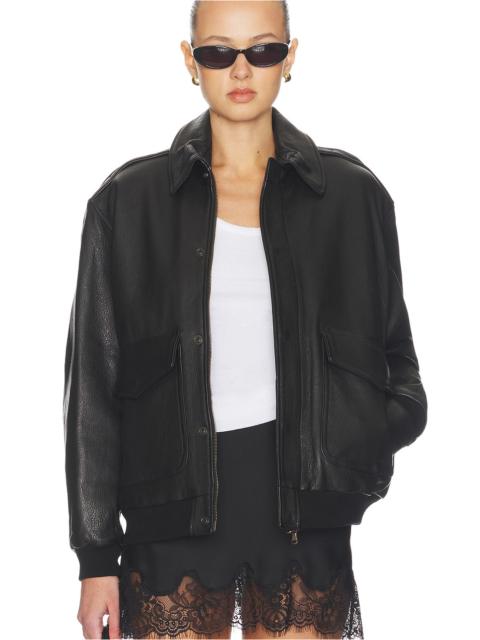 HommeGirls® Leather Bomber