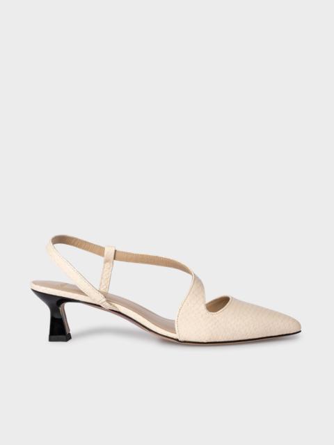 Paul Smith Sand 'Cloudy' Suede Heels