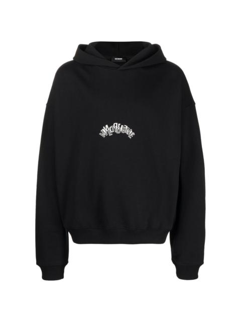 logo-print cotton hoodie