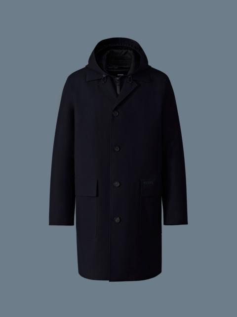 MACKAGE MATHIAS 3-in-1 Balmacaan Coat with Removable Down Liner