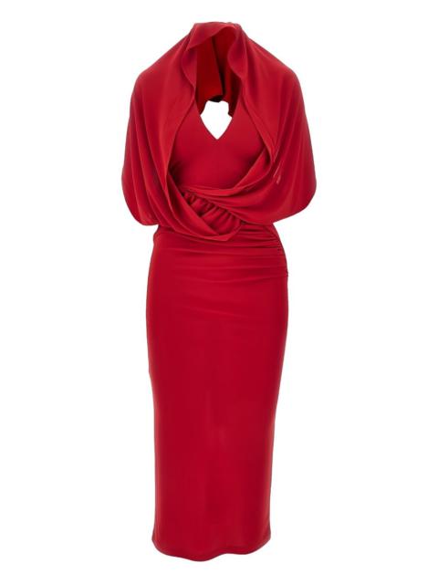 THE ANDAMANE Annie open-back midi dress