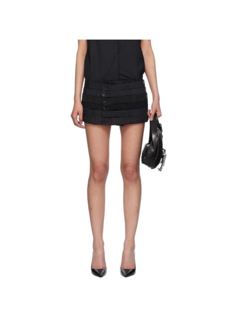 HODAKOVA Black Waistband Miniskirt