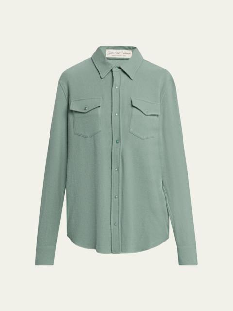 God’s True Cashmere Cashmere Button-Front Shirt
