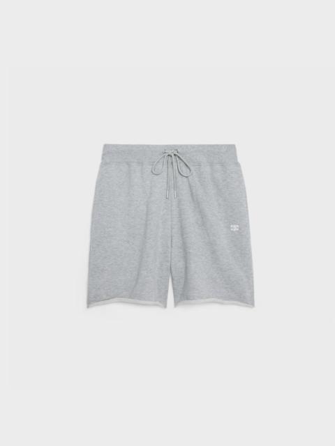CELINE "TRIOMPHE" SHORTS IN COTTON AND CASHMERE