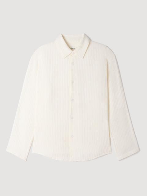 Sandro CRINKLED LOOSE-FIT SHIRT