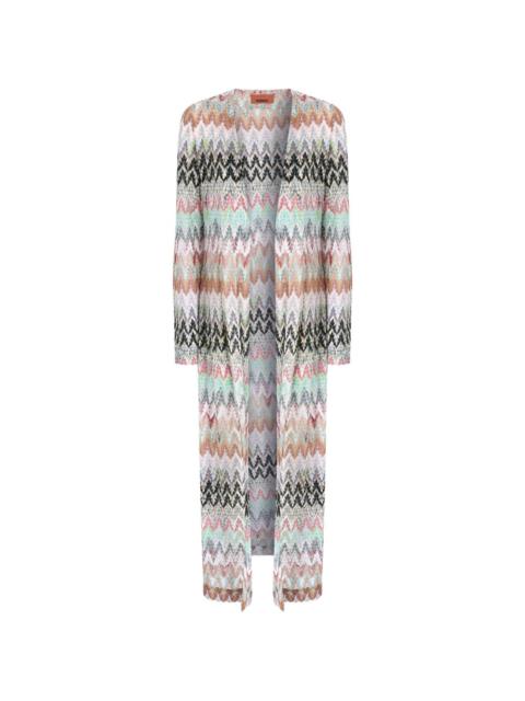 zigzag pattern coat