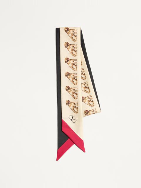 Valentino PETIT CHARLES SILK BANDEAU SCARF