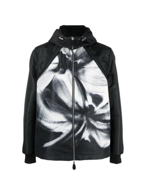 Alexander McQueen Dragonfly Shadow hooded bomber jacket