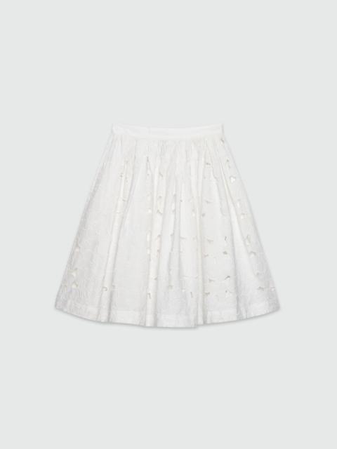 MSGM Wide skirt in Sangallo lace