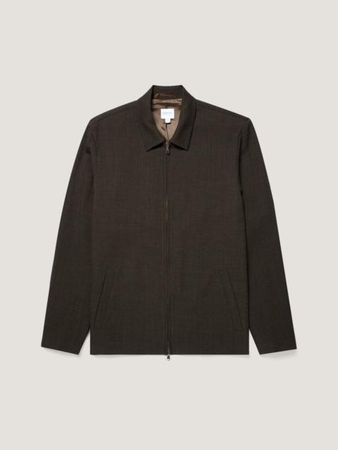 Sunspel Light Textured Wool Harrington Jacket
