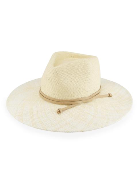 rag & bone Women's Maya Straw Fedora - Cream Ivory