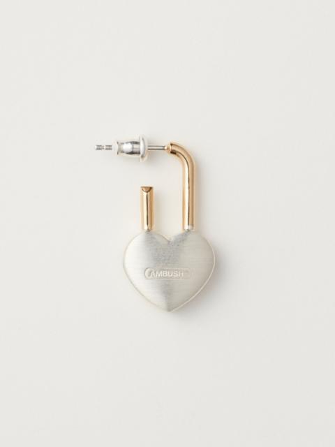 Ambush SMALL HEART PADLOCK EARRINGS