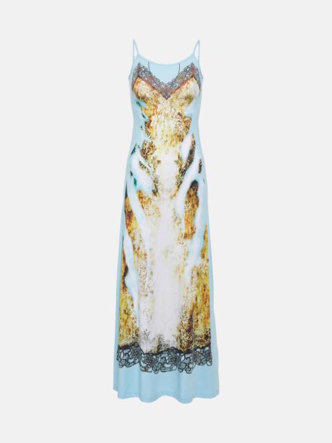 Y/Project Printed lace-detail maxi dress