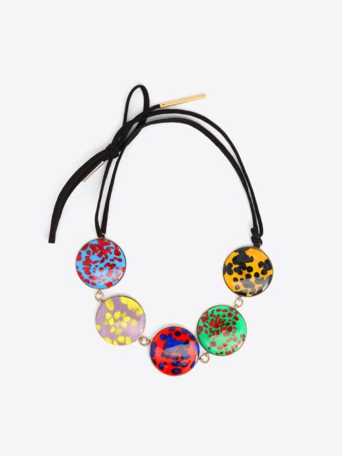 Dries Van Noten HANDMADE PAINTED NECKLACE