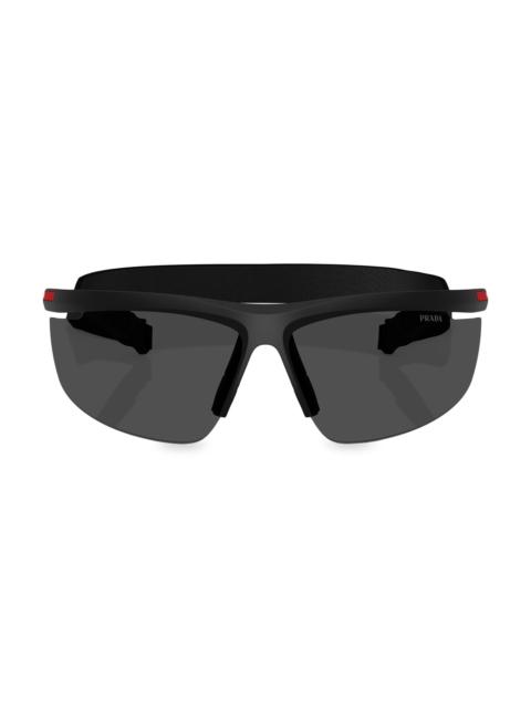 Prada Men's Active 96MM Pillow Sunglasses - Matte Black