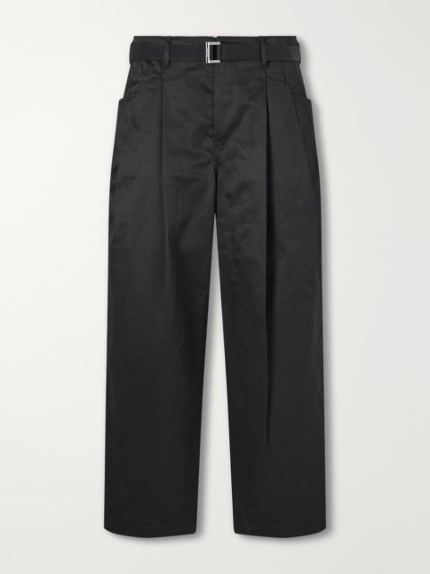 sacai Wide-Leg Cotton Chinos