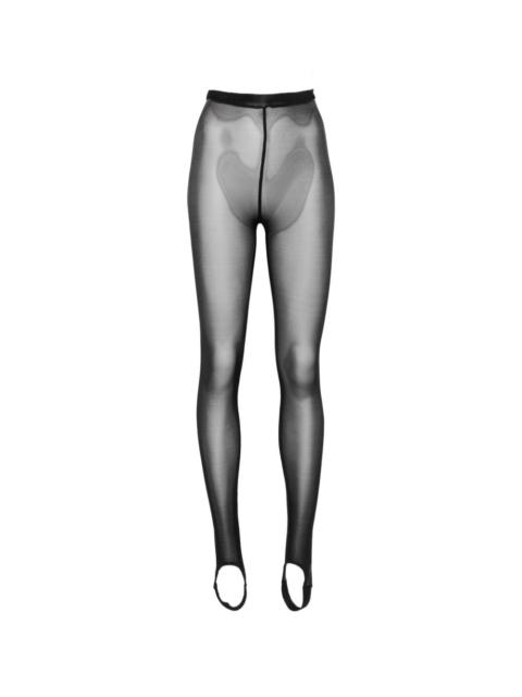 MARIE ADAM-LEENAERDT sheer stirrup trousers