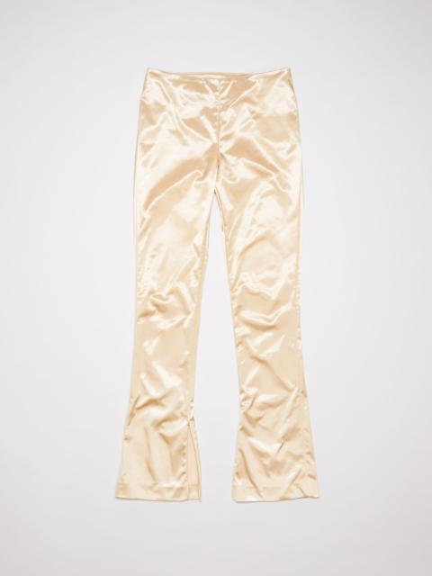 Satin trousers - Champagne beige