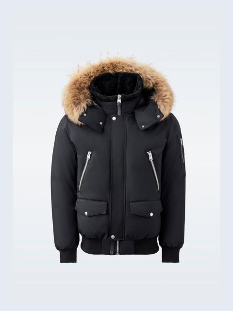 DALTON-F Bomber Jacket Bomber Jacket with Shearling Trim and Fur