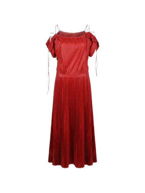 Valentino pleated midi dress
