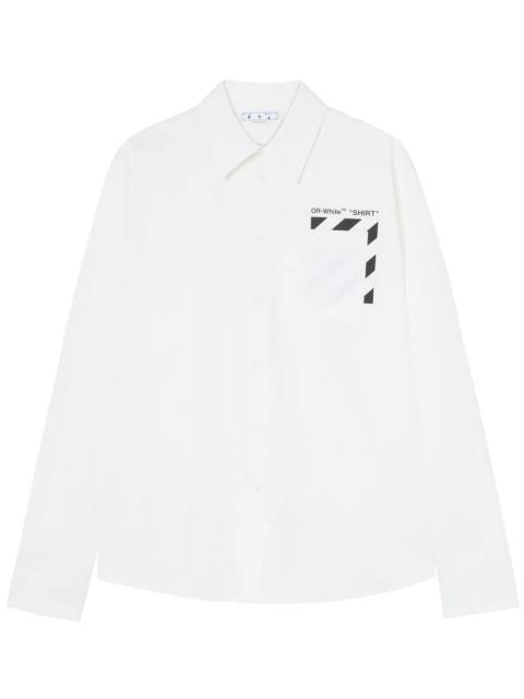 Off-White Diag-stripe cotton shirt