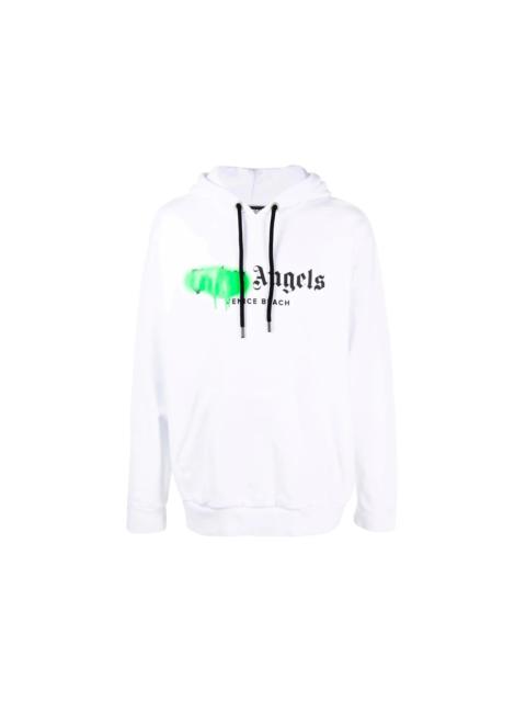 Palm Angels Palm Angels Venice Beach Sprayed Logo Sweatshirt White