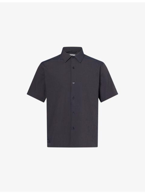 PERCIVAL Rowan Seersucker Cotton-Blend Shirt