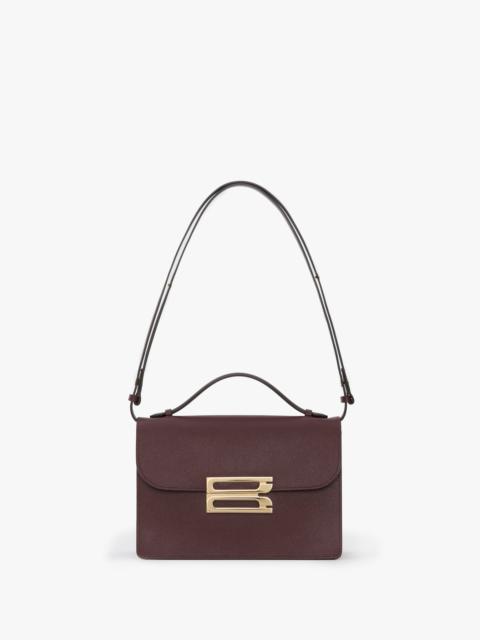 Victoria Beckham Dorian Bag In Burgundy Leather