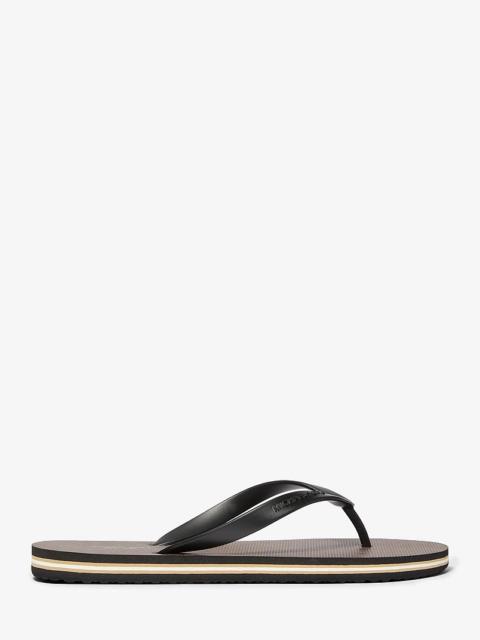 MICHAEL KORS Travis Logo Flip-Flop