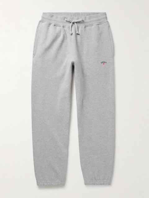 Core Tapered Logo-Embroidered Cotton-Jersey Sweatpants