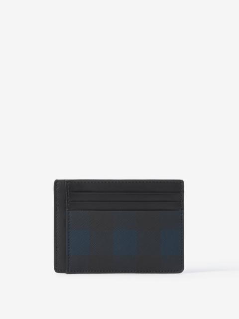 Burberry Check Money Clip Card Case