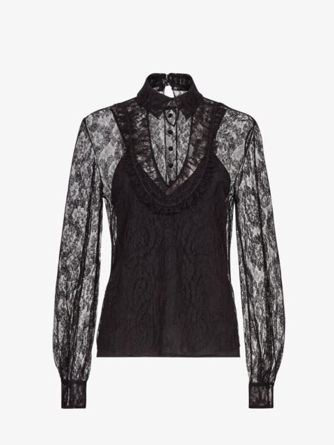 FENDI Black lace shirt