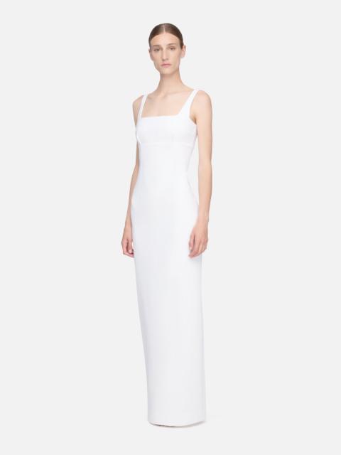 EMILIA WICKSTEAD Micheline Dress in Ivory Double Wool Crepe