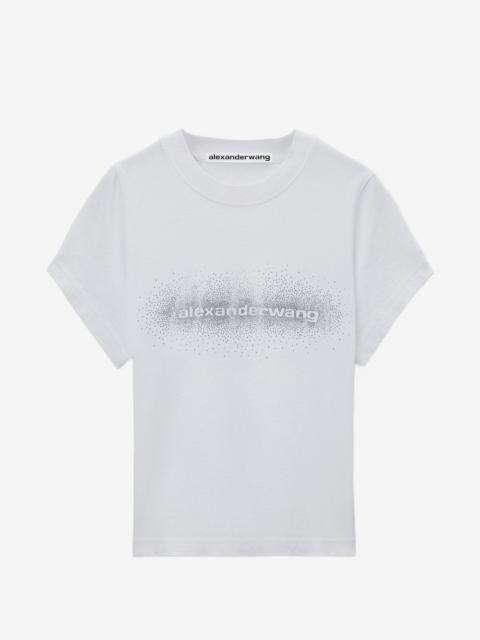 Alexander Wang Shrunken ss T-shirt w/ hotfix logo