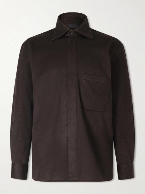 SAMAN AMEL Cashmere Shirt Jacket